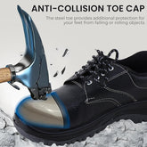 Robustt Double Density Low Ankle Safety Shoes with Steel Toe